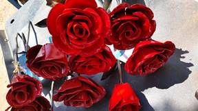 Metal Roses