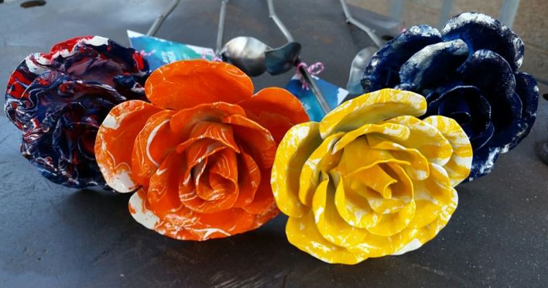 Metal Roses