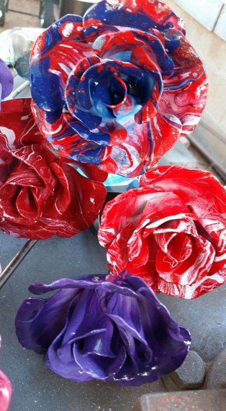 Metal Roses