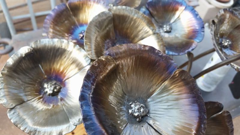 Metal Roses