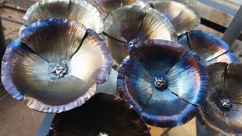 Metal Roses