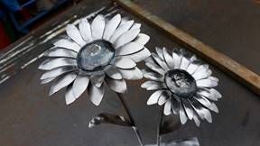 Metal Roses